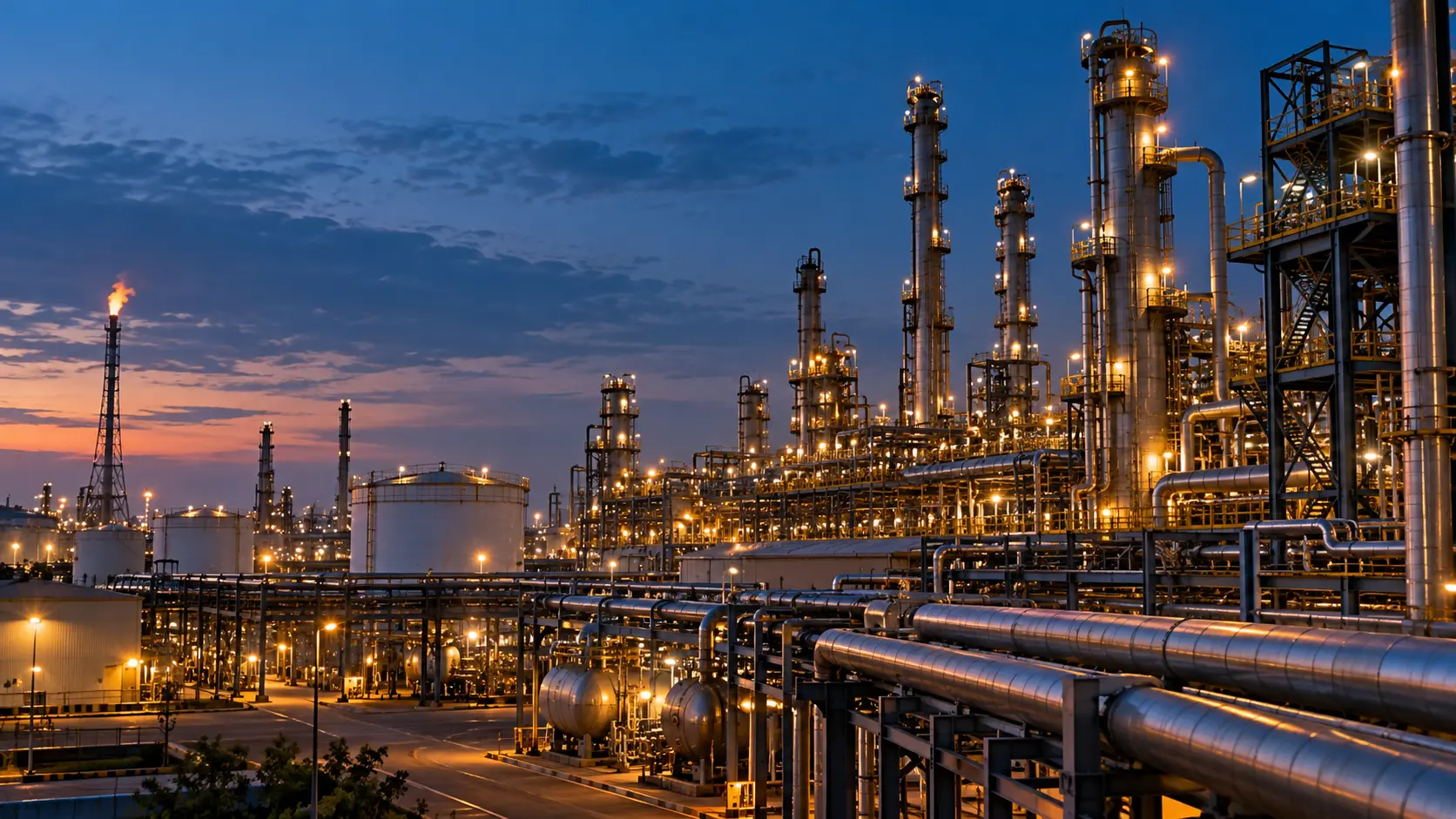 Petrochemicals, Oil Refineries & Heavy Chemical Plants - FiberOptiInk Industrial Infrastructure